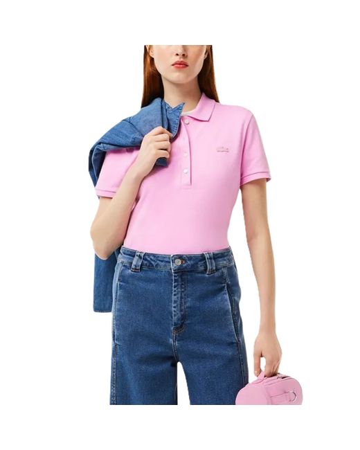 Lacoste Blue Short-Sleeve Polo Shirt for men