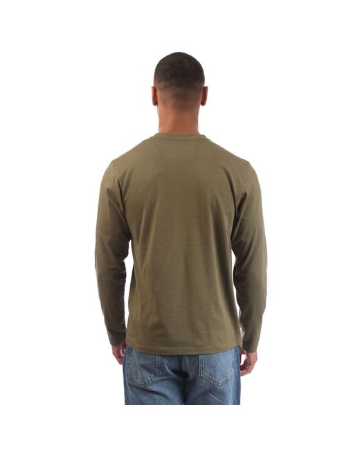 C P Company Green 30/1 Jersey Logo T-Shirt for men