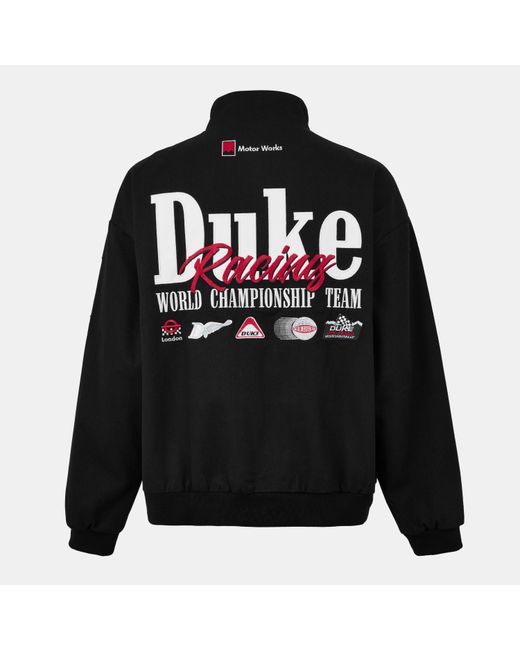 Duke & Dexter Black Bomber Jacket for men