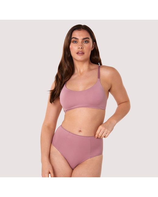Playful Promises Purple Second Skin Rose Recycled Highwaist Brief