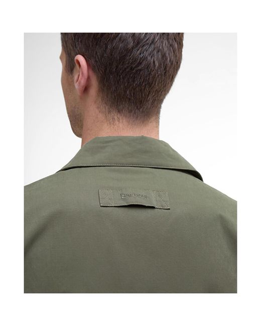Barbour Green Fernport Lightweight Weather-Resistant Coach Jacket for men