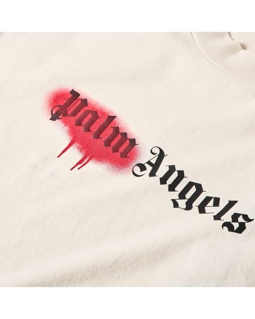 Palm Angels White Star Crew T-Shirt