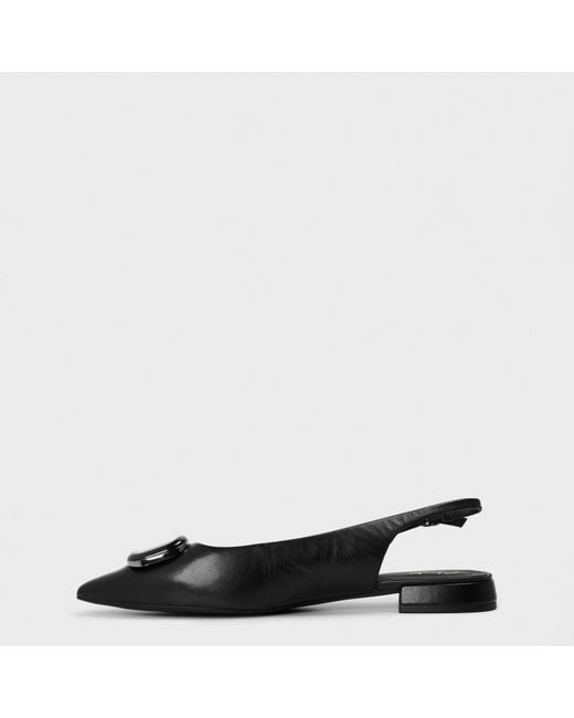 Clarks Black Sensa15 Trim Slingbacks