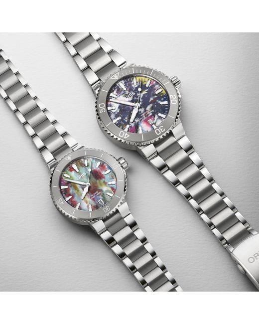 Oris Metallic Date Analogue Quartz Watch for men