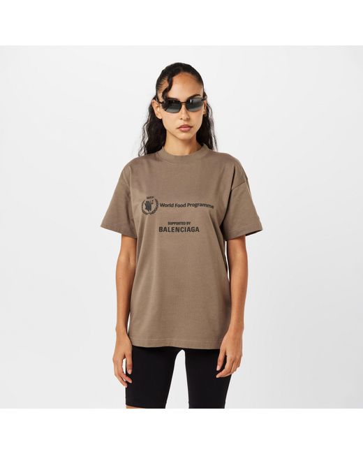 Balenciaga Brown World Food Programme T-Shirt