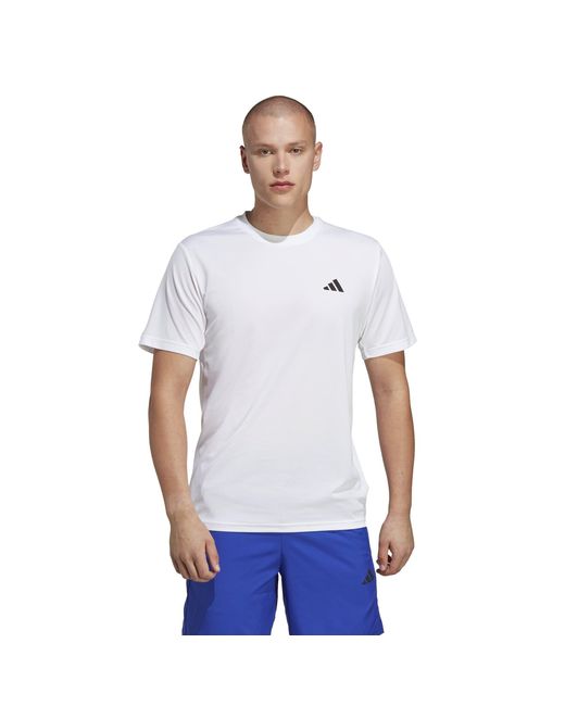 Adidas White Training Essentials Base T Shirt for men
