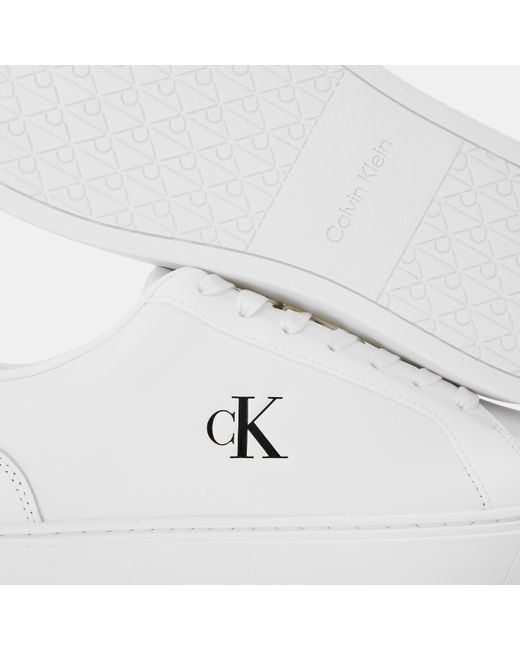 Calvin Klein White Ck L Classic Cup Low-Top Trainers for men