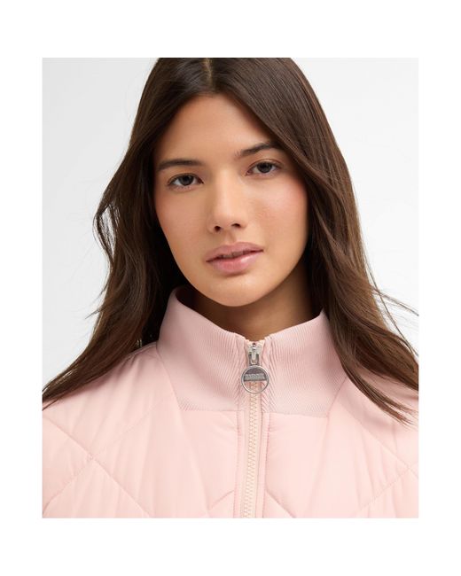 Barbour Pink Pagan Quilted Jacket