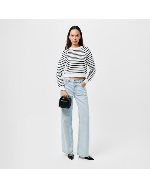 French Connection White Lillie Mozart Jumper