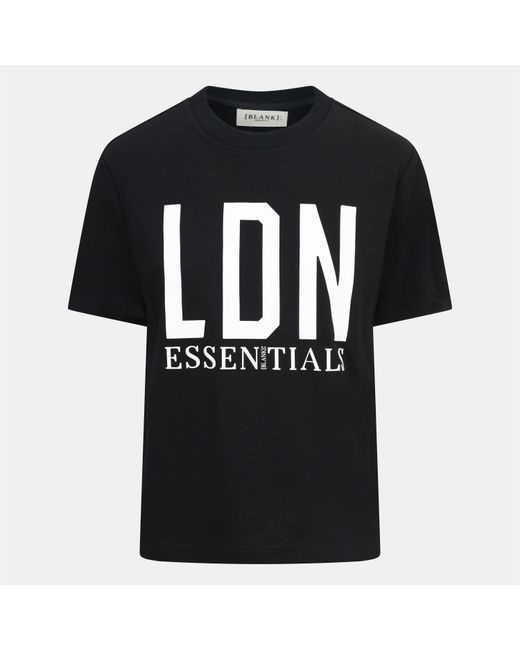 Blank Essentials Black London Cotton Short Sleeve Oversized T-Shirt