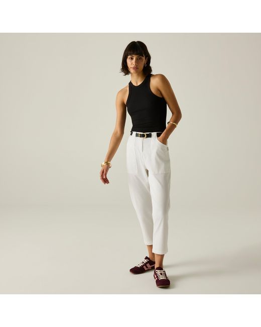 Regatta White Shorebella Capri Trousers