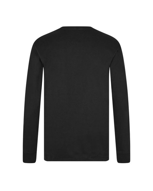 A Bathing Ape Black Bape College Long-Sleeve T-Shirt for men