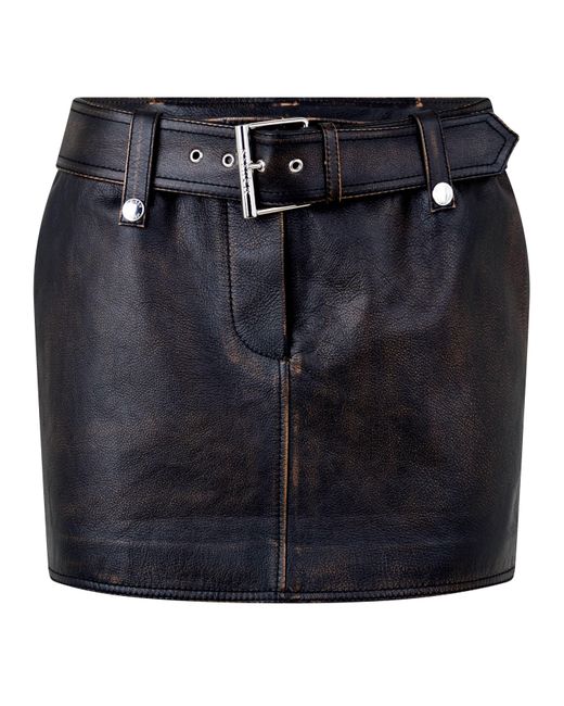 McQueen Black Tailored Mini Skirt