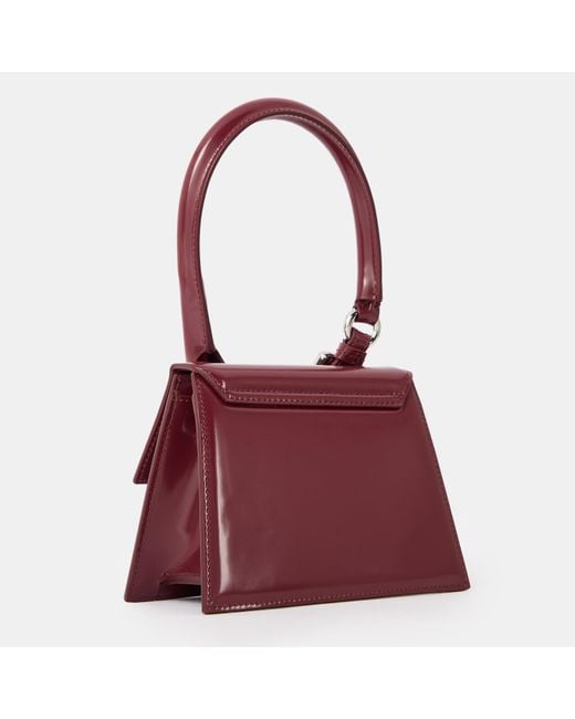 Jacquemus Red Jacquard Top Handle Bag