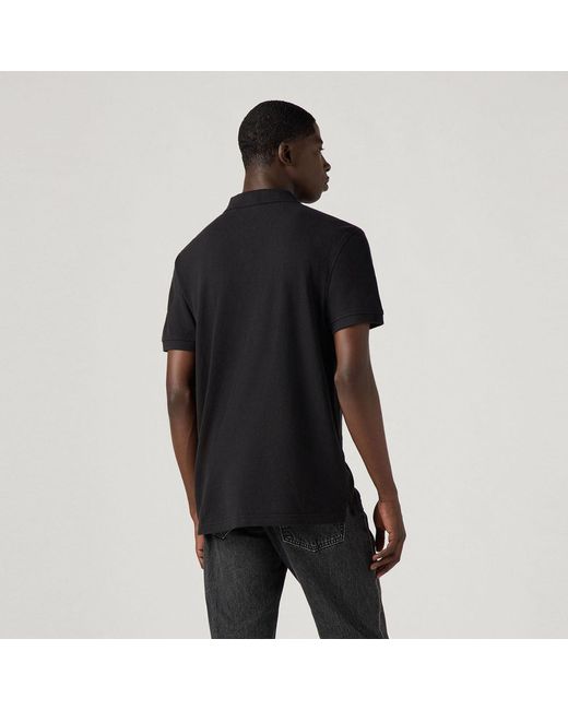 Levi's Black Housemark Polo Shirt for men