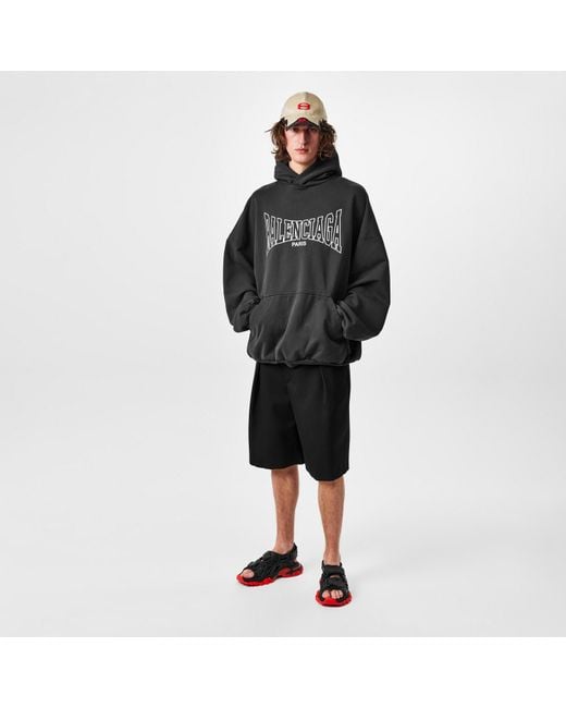 Balenciaga Black Track Sandals for men