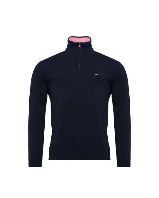 Eden Park Blue Cotton Jersey Jumper for men