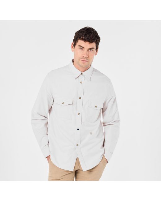 Jacob Cohen White Long Sleeve Pocket Tailored Fit Shirt for men