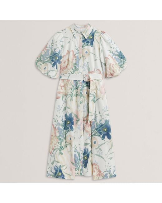 Ted Baker Blue Shirt Dress