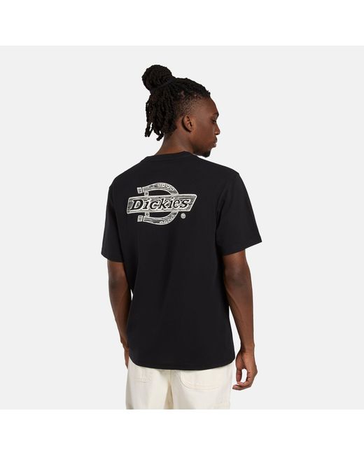 Dickies Black Wood Logo Regular Fit T-Shirt for men
