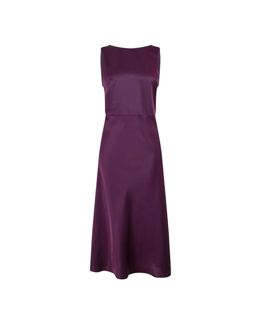 Boss Purple Dress With Cut Out Detailing