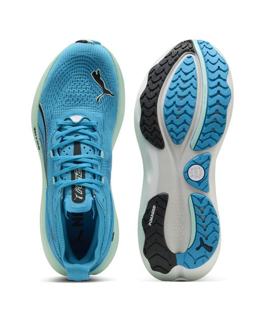 PUMA Blue Foreverrun Nitro 2 Everyday Stable Road Running Shoes for men