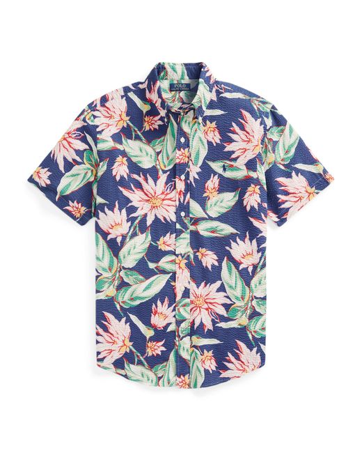 Polo Ralph Lauren Blue Short Sleeve Shirt for men