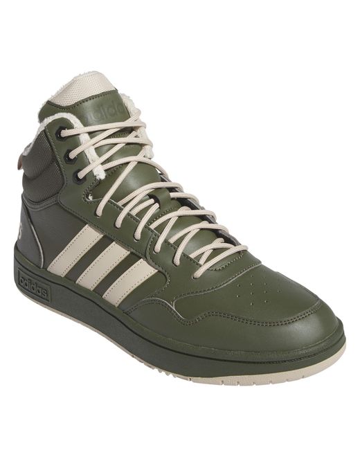 Adidas Green Hoops 3.0 Mid Wtr Basketball Trainers for men