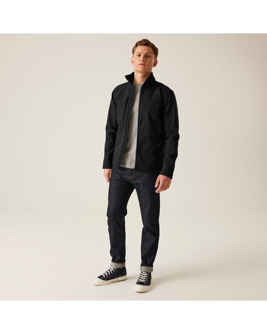 Regatta Black Octagon Ii Printable 3 Layer Jacket for men