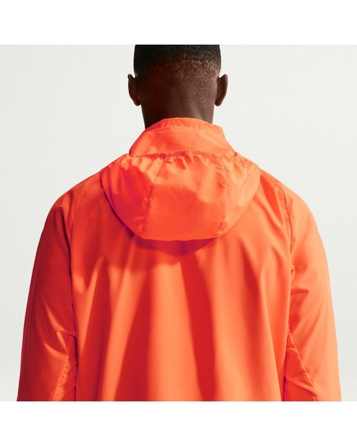 Nike Orange Miler Repel Running Jacket for men