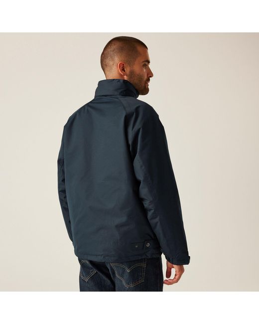 Regatta Blue Hudson Fleece Lined Waterproof Insulated Jac for men