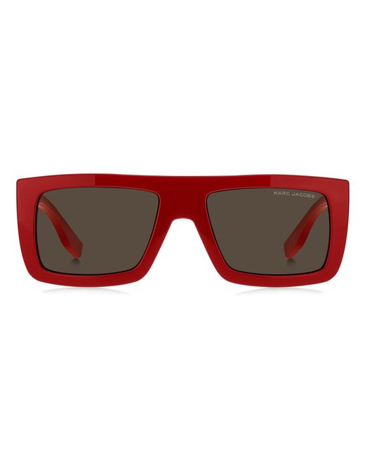 Marc Jacobs Red Rec Flat Top Sunglasses