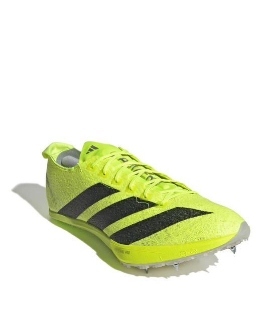 Adidas Yellow Adizero Track Running Spikes Adults
