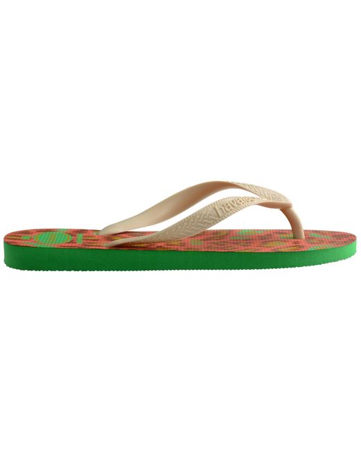 Havaianas Green Top Animals Flip Flops