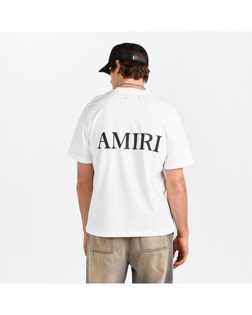 Amiri White Printed T-Shirt for men