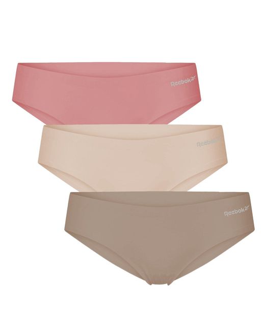 Reebok Pink 3 Pack Briefs Susie