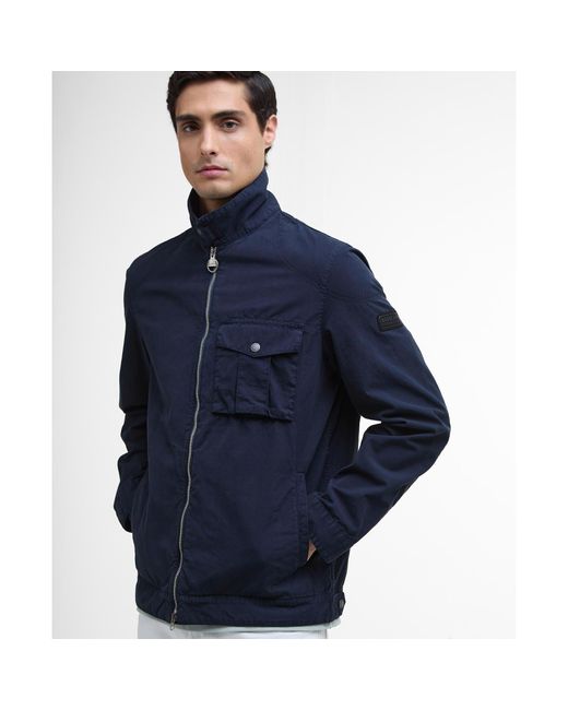 Barbour Blue B.Intense Tarnett Structured Zip Harrington Jacket for men