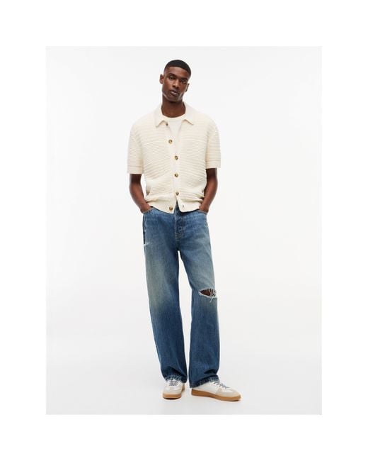 Tommy Hilfiger Natural Patterned Short Sleeve Shirt for men