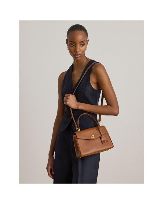 Ralph Lauren Brown Top Handle Bag