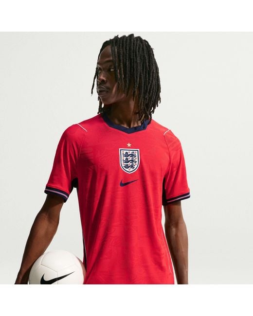 Nike Red England Authentic Away Shirt World Cup 2026 for men