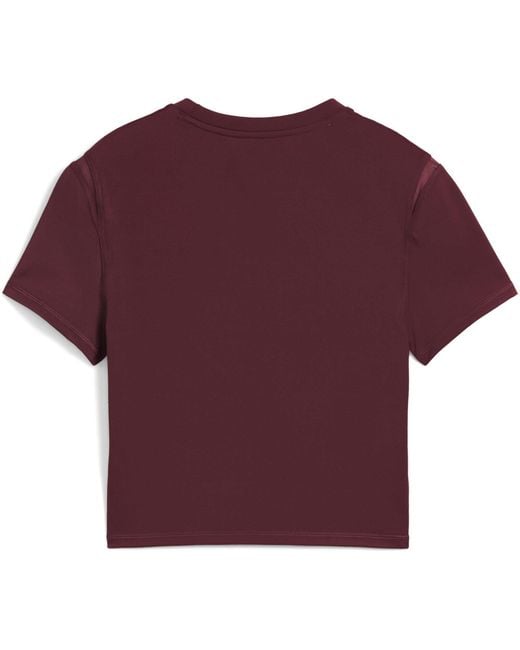 PUMA Purple Shape Baby Tee Short Sleeve Performance Gym Top