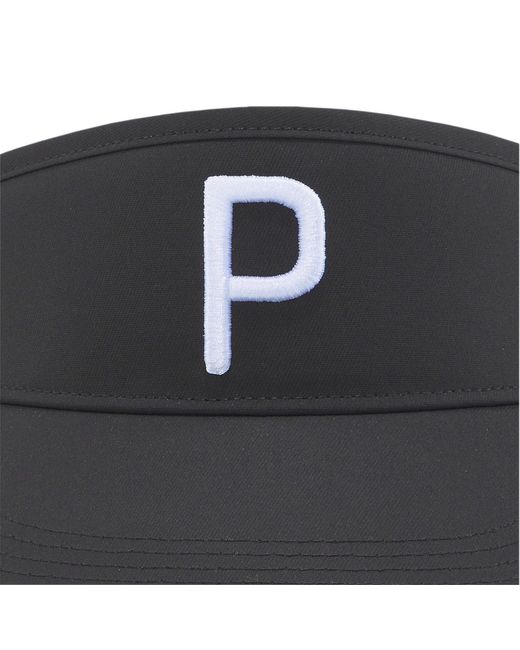 PUMA Black P Visor Adjustable Golf Cap for men