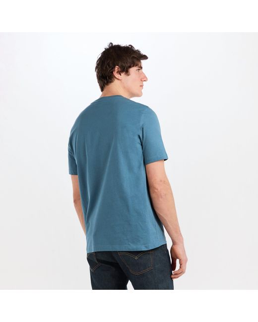 Paul Smith Blue Regular Fit Zebra Crew-Neck T-Shirt for men