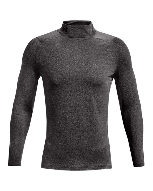 Under Armour Gray Coldgear Armour Fitted Mock for men