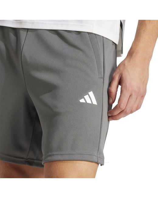 Adidas Gray All Set Training Shorts for men