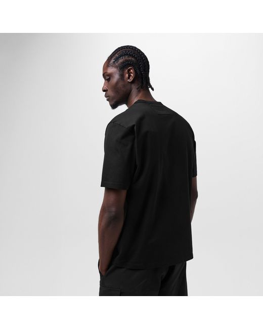 CP COMPANY METROPOLIS Black Regular Fit Basic T-Shirt for men