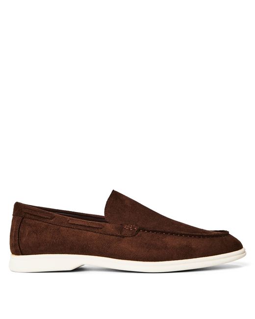 Where's That From Brown Suede Slip On Easy Loafer for men