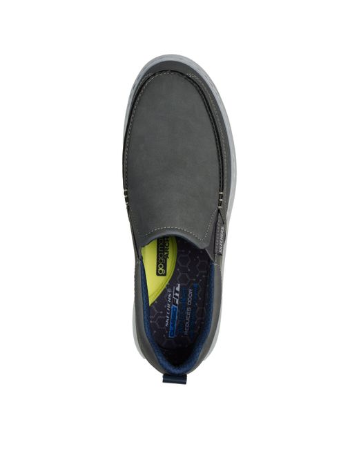 Skechers Gray Classic Low-Top Trainers for men
