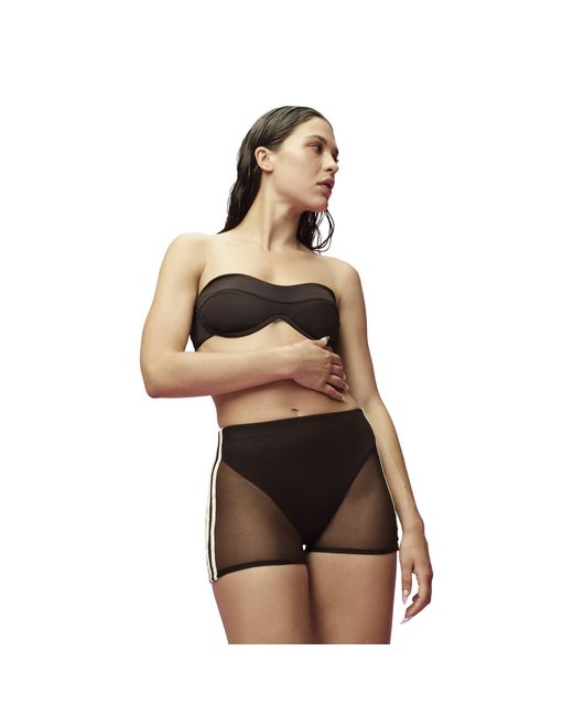 Adidas Originals Brown Long-Sleeve Crop Top