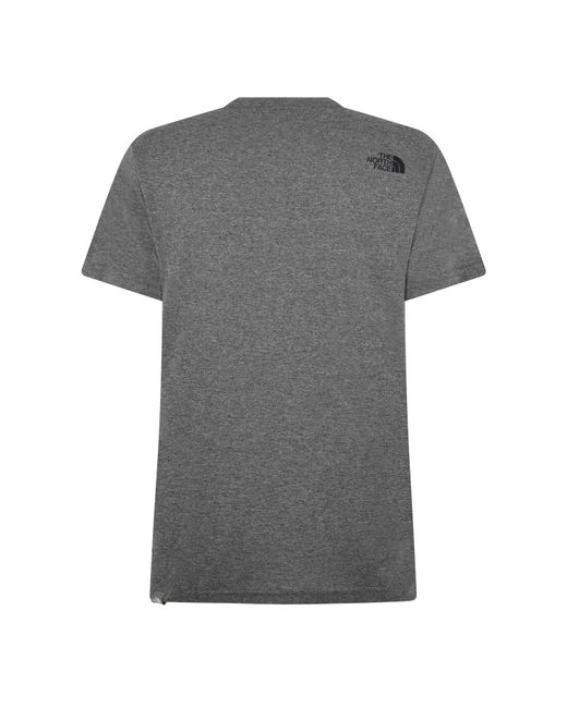 The North Face Gray Regular Fit Simple Dome T-Shirt for men